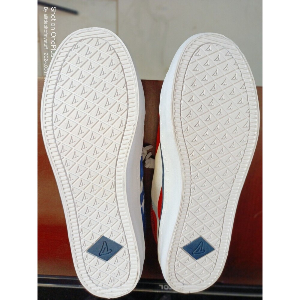 Sperry Top Sider Boat Shoes Stars Stripes Size 7 Womens Olympics Paris STS88152 - Picture 12 of 16